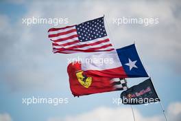 Flags. 21.10.2017. Formula 1 World Championship, Rd 17, United States Grand Prix, Austin, Texas, USA, Qualifying Day.