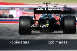 Stoffel Vandoorne (BEL) McLaren MCL32. 21.10.2017. Formula 1 World Championship, Rd 17, United States Grand Prix, Austin, Texas, USA, Qualifying Day.