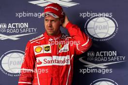 Sebastian Vettel (GER) Ferrari in qualifying parc ferme. 21.10.2017. Formula 1 World Championship, Rd 17, United States Grand Prix, Austin, Texas, USA, Qualifying Day.