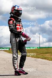 Romain Grosjean (FRA) Haas F1 Team spun off the circuit in the third practice session. 21.10.2017. Formula 1 World Championship, Rd 17, United States Grand Prix, Austin, Texas, USA, Qualifying Day.