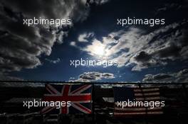 British and American flags. 21.10.2017. Formula 1 World Championship, Rd 17, United States Grand Prix, Austin, Texas, USA, Qualifying Day.