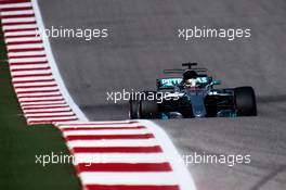 Lewis Hamilton (GBR) Mercedes AMG F1 W08. 21.10.2017. Formula 1 World Championship, Rd 17, United States Grand Prix, Austin, Texas, USA, Qualifying Day.