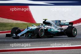 Valtteri Bottas (FIN) Mercedes AMG F1 W08. 21.10.2017. Formula 1 World Championship, Rd 17, United States Grand Prix, Austin, Texas, USA, Qualifying Day.