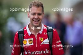Sebastian Vettel (GER) Ferrari. 21.10.2017. Formula 1 World Championship, Rd 17, United States Grand Prix, Austin, Texas, USA, Qualifying Day.
