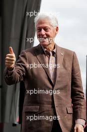 Bill Clinton (USA) Former US President. 22.10.2017. Formula 1 World Championship, Rd 17, United States Grand Prix, Austin, Texas, USA, Race Day.