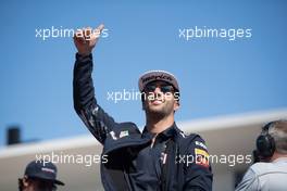 Daniel Ricciardo (AUS) Red Bull Racing on the drivers parade. 22.10.2017. Formula 1 World Championship, Rd 17, United States Grand Prix, Austin, Texas, USA, Race Day.