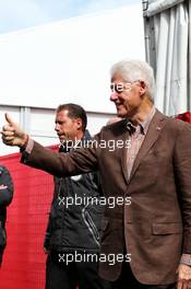 Bill Clinton (USA) Former US President. 22.10.2017. Formula 1 World Championship, Rd 17, United States Grand Prix, Austin, Texas, USA, Race Day.