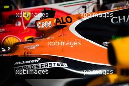 McLaren MCL32 of Fernando Alonso (ESP). 19.10.2017. Formula 1 World Championship, Rd 17, United States Grand Prix, Austin, Texas, USA, Preparation Day.