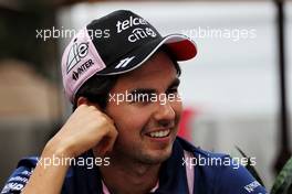 Sergio Perez (MEX) Sahara Force India F1. 19.10.2017. Formula 1 World Championship, Rd 17, United States Grand Prix, Austin, Texas, USA, Preparation Day.