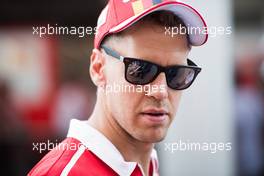 Sebastian Vettel (GER) Ferrari. 19.10.2017. Formula 1 World Championship, Rd 17, United States Grand Prix, Austin, Texas, USA, Preparation Day.