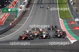 Race 1, the start 08.07.2017. GP3 Series, Rd 2, Spielberg, Austria, Saturday.