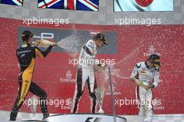 Race 1 podium, winner George Russell (GBR) ART Grand Prix, 2nd Jack Aitken (GBR) ART Grand Prix, 3rd Nirei Fukuzumi (JAP) ART Grand Prix 08.07.2017. GP3 Series, Rd 2, Spielberg, Austria, Saturday.