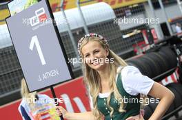 Race 1, grid girls 08.07.2017. GP3 Series, Rd 2, Spielberg, Austria, Saturday.