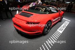 Porsche 911 GTS Targa 07-08.03.2017. Geneva International Motor Show, Geneva, Switzerland. www.xpbimages.com, EMail: requests@xpbimages.com - copy of publication required for printed pictures. Every used picture is fee-liable. © Copyright: Photo4 / XPB Images