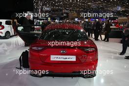 Kia Stinger 07-08.03.2017. Geneva International Motor Show, Geneva, Switzerland. www.xpbimages.com, EMail: requests@xpbimages.com - copy of publication required for printed pictures. Every used picture is fee-liable. © Copyright: Photo4 / XPB Images