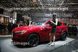 Alfa Romeo Stelvio 07-08.03.2017. Geneva International Motor Show, Geneva, Switzerland. www.xpbimages.com, EMail: requests@xpbimages.com - copy of publication required for printed pictures. Every used picture is fee-liable. © Copyright: Photo4 / XPB Images