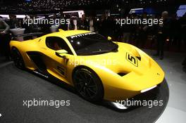 Pininfarina Fittipaldi EF7 07-08.03.2017. Geneva International Motor Show, Geneva, Switzerland. www.xpbimages.com, EMail: requests@xpbimages.com - copy of publication required for printed pictures. Every used picture is fee-liable. © Copyright: Photo4 / XPB Images