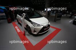 Toyota Yaris 07-08.03.2017. Geneva International Motor Show, Geneva, Switzerland. www.xpbimages.com, EMail: requests@xpbimages.com - copy of publication required for printed pictures. Every used picture is fee-liable. © Copyright: Photo4 / XPB Images