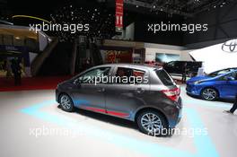 Toyota Yaris 07-08.03.2017. Geneva International Motor Show, Geneva, Switzerland. www.xpbimages.com, EMail: requests@xpbimages.com - copy of publication required for printed pictures. Every used picture is fee-liable. © Copyright: Photo4 / XPB Images