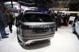 Range Rover Velar 07-08.03.2017. Geneva International Motor Show, Geneva, Switzerland. www.xpbimages.com, EMail: requests@xpbimages.com - copy of publication required for printed pictures. Every used picture is fee-liable. © Copyright: Photo4 / XPB Images