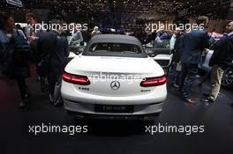 Mercedes E-class Cabrio 07-08.03.2017. Geneva International Motor Show, Geneva, Switzerland. www.xpbimages.com, EMail: requests@xpbimages.com - copy of publication required for printed pictures. Every used picture is fee-liable. © Copyright: Photo4 / XPB Images