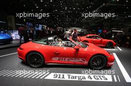 Porsche 911 GTS Targa 07-08.03.2017. Geneva International Motor Show, Geneva, Switzerland. www.xpbimages.com, EMail: requests@xpbimages.com - copy of publication required for printed pictures. Every used picture is fee-liable. © Copyright: Photo4 / XPB Images