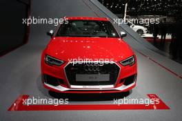 Audi RS3 Sportback 07-08.03.2017. Geneva International Motor Show, Geneva, Switzerland. www.xpbimages.com, EMail: requests@xpbimages.com - copy of publication required for printed pictures. Every used picture is fee-liable. © Copyright: Photo4 / XPB Images