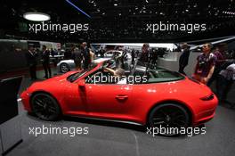 Porsche 911 GTS Targa 07-08.03.2017. Geneva International Motor Show, Geneva, Switzerland. www.xpbimages.com, EMail: requests@xpbimages.com - copy of publication required for printed pictures. Every used picture is fee-liable. © Copyright: Photo4 / XPB Images