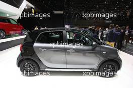 Smart ForFour Crosstown 07-08.03.2017. Geneva International Motor Show, Geneva, Switzerland. www.xpbimages.com, EMail: requests@xpbimages.com - copy of publication required for printed pictures. Every used picture is fee-liable. © Copyright: Photo4 / XPB Images