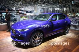 Maserati Levante Showcar 07-08.03.2017. Geneva International Motor Show, Geneva, Switzerland. www.xpbimages.com, EMail: requests@xpbimages.com - copy of publication required for printed pictures. Every used picture is fee-liable. © Copyright: Photo4 / XPB Images