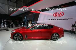 Kia Stinger 07-08.03.2017. Geneva International Motor Show, Geneva, Switzerland. www.xpbimages.com, EMail: requests@xpbimages.com - copy of publication required for printed pictures. Every used picture is fee-liable. © Copyright: Photo4 / XPB Images