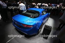 Alpine A110 07-08.03.2017. Geneva International Motor Show, Geneva, Switzerland. www.xpbimages.com, EMail: requests@xpbimages.com - copy of publication required for printed pictures. Every used picture is fee-liable. © Copyright: Photo4 / XPB Images