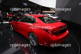 Infiniti Q50 07-08.03.2017. Geneva International Motor Show, Geneva, Switzerland. www.xpbimages.com, EMail: requests@xpbimages.com - copy of publication required for printed pictures. Every used picture is fee-liable. © Copyright: Photo4 / XPB Images