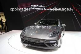 Porsche Panamera Sport Turismo 07-08.03.2017. Geneva International Motor Show, Geneva, Switzerland. www.xpbimages.com, EMail: requests@xpbimages.com - copy of publication required for printed pictures. Every used picture is fee-liable. © Copyright: Photo4 / XPB Images