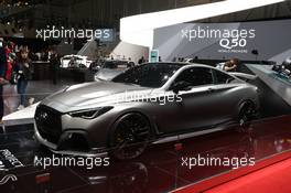 Infiniti q60 Project Black 07-08.03.2017. Geneva International Motor Show, Geneva, Switzerland. www.xpbimages.com, EMail: requests@xpbimages.com - copy of publication required for printed pictures. Every used picture is fee-liable. © Copyright: Photo4 / XPB Images