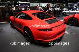 Porsche 911 GTS 07-08.03.2017. Geneva International Motor Show, Geneva, Switzerland. www.xpbimages.com, EMail: requests@xpbimages.com - copy of publication required for printed pictures. Every used picture is fee-liable. © Copyright: Photo4 / XPB Images