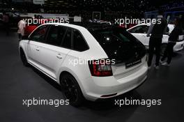 Skoda Rapid 07-08.03.2017. Geneva International Motor Show, Geneva, Switzerland. www.xpbimages.com, EMail: requests@xpbimages.com - copy of publication required for printed pictures. Every used picture is fee-liable. © Copyright: Photo4 / XPB Images