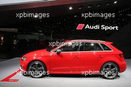 Audi RS3 Sportback 07-08.03.2017. Geneva International Motor Show, Geneva, Switzerland. www.xpbimages.com, EMail: requests@xpbimages.com - copy of publication required for printed pictures. Every used picture is fee-liable. © Copyright: Photo4 / XPB Images