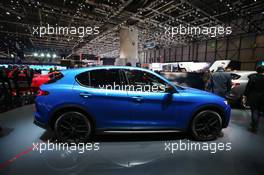 Alfa Romeo Stelvio 07-08.03.2017. Geneva International Motor Show, Geneva, Switzerland. www.xpbimages.com, EMail: requests@xpbimages.com - copy of publication required for printed pictures. Every used picture is fee-liable. © Copyright: Photo4 / XPB Images