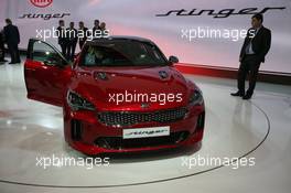 Kia Stinger 07-08.03.2017. Geneva International Motor Show, Geneva, Switzerland. www.xpbimages.com, EMail: requests@xpbimages.com - copy of publication required for printed pictures. Every used picture is fee-liable. © Copyright: Photo4 / XPB Images