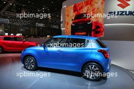 Suzuki Swift 07-08.03.2017. Geneva International Motor Show, Geneva, Switzerland. www.xpbimages.com, EMail: requests@xpbimages.com - copy of publication required for printed pictures. Every used picture is fee-liable. © Copyright: Photo4 / XPB Images