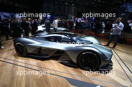 Aston Martin Valkyrie 07-08.03.2017. Geneva International Motor Show, Geneva, Switzerland. www.xpbimages.com, EMail: requests@xpbimages.com - copy of publication required for printed pictures. Every used picture is fee-liable. © Copyright: Photo4 / XPB Images