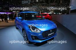 Suzuki Swift 07-08.03.2017. Geneva International Motor Show, Geneva, Switzerland. www.xpbimages.com, EMail: requests@xpbimages.com - copy of publication required for printed pictures. Every used picture is fee-liable. © Copyright: Photo4 / XPB Images