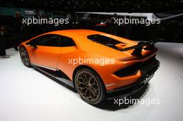 Lamborghini Huracan Performante 07-08.03.2017. Geneva International Motor Show, Geneva, Switzerland. www.xpbimages.com, EMail: requests@xpbimages.com - copy of publication required for printed pictures. Every used picture is fee-liable. © Copyright: Photo4 / XPB Images