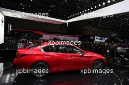 Infiniti Q50 07-08.03.2017. Geneva International Motor Show, Geneva, Switzerland. www.xpbimages.com, EMail: requests@xpbimages.com - copy of publication required for printed pictures. Every used picture is fee-liable. © Copyright: Photo4 / XPB Images