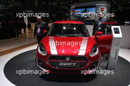 Suzuki Swift 07-08.03.2017. Geneva International Motor Show, Geneva, Switzerland. www.xpbimages.com, EMail: requests@xpbimages.com - copy of publication required for printed pictures. Every used picture is fee-liable. © Copyright: Photo4 / XPB Images