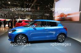 Suzuki Swift 07-08.03.2017. Geneva International Motor Show, Geneva, Switzerland. www.xpbimages.com, EMail: requests@xpbimages.com - copy of publication required for printed pictures. Every used picture is fee-liable. © Copyright: Photo4 / XPB Images