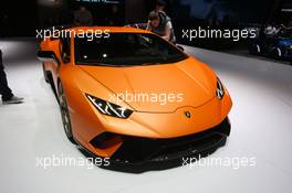 Lamborghini Huracan Performante 07-08.03.2017. Geneva International Motor Show, Geneva, Switzerland. www.xpbimages.com, EMail: requests@xpbimages.com - copy of publication required for printed pictures. Every used picture is fee-liable. © Copyright: Photo4 / XPB Images