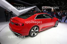 Audi RS5 coupe 07-08.03.2017. Geneva International Motor Show, Geneva, Switzerland. www.xpbimages.com, EMail: requests@xpbimages.com - copy of publication required for printed pictures. Every used picture is fee-liable. © Copyright: Photo4 / XPB Images