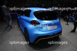 Renault ZOE E-Sport 07-08.03.2017. Geneva International Motor Show, Geneva, Switzerland. www.xpbimages.com, EMail: requests@xpbimages.com - copy of publication required for printed pictures. Every used picture is fee-liable. © Copyright: Photo4 / XPB Images